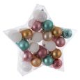 Kit Déco Pour Sapin De Noël 40 Pièces Rose Blanc Et Bleu