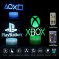 3D Playstation Jeu XBOX Signe Veilleuse LED Atmosphère Lampe De Table Tactile Commutateur Pour Enfants Enfants S4876498-0
