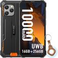 Blackview BV8900 Pro Smartphone 16Go + 256Go 6.5" 64MP IP68 étanche Telephone avec UWB 10000mAh 33W GPS NFC Double SIM - Orange-0