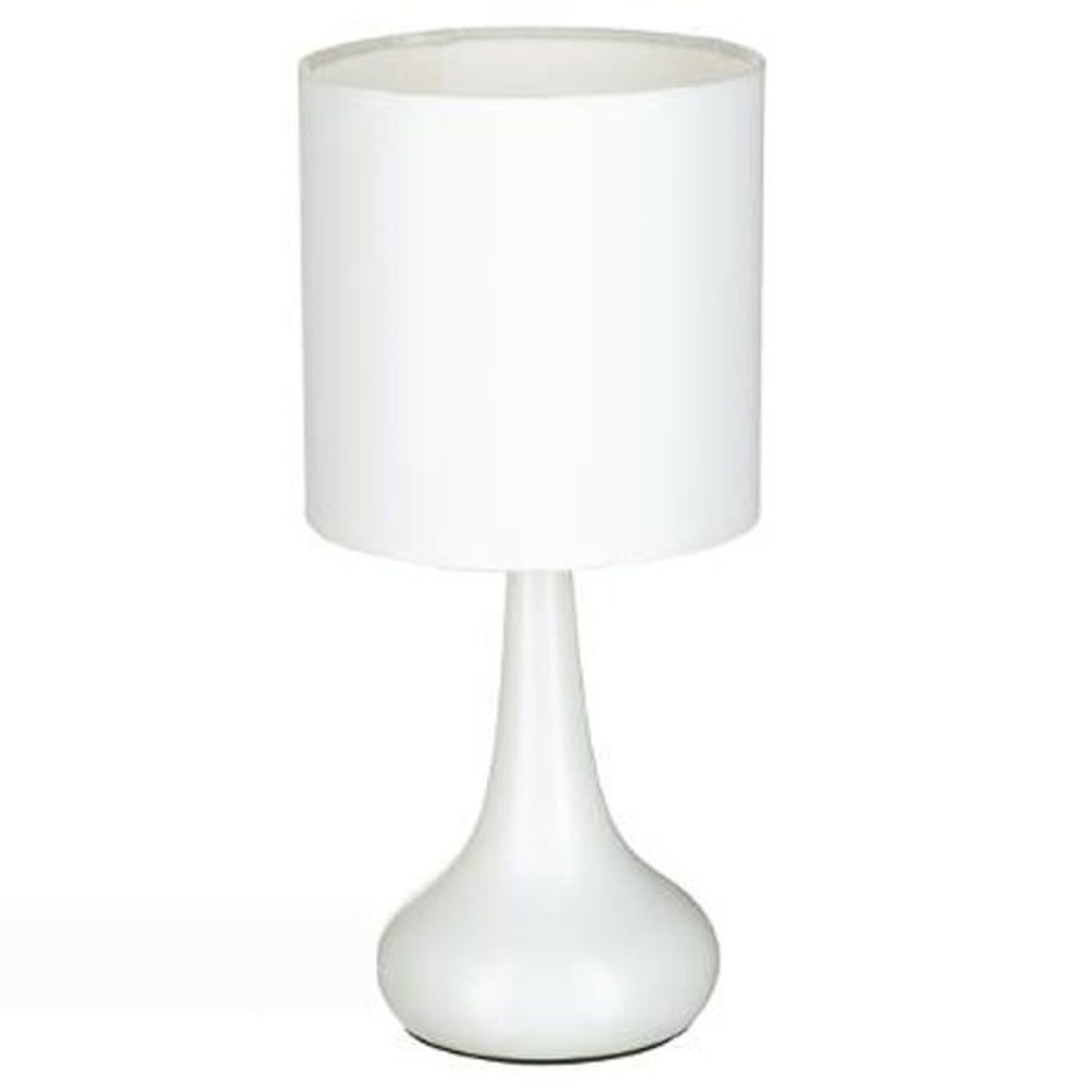Lampe De Chevet Tactile De Couleur Blanche H 33 X D 15 Cm Achat