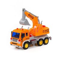 Polesie "City", voiture-jouet - excavateur inertiel (avec lumière et son) (orange)
