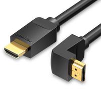 AuTech® 3M Câble HDMI 4K 60Hz Coudé 90 Degrés Cordon HDMI Ultra HD High Speed 18Gbps par Ethernet Supporte HDR 3D Arc - 3M