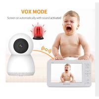 Babyphone - CAMPARK - Moniteur bébé 2.4GHz - Transmission sans fil - 4.3" Large LCD - Bébé Surveillance