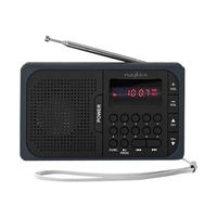 Radio portable - NEDIS - RDFM2100GY - Lecteur numérique - Syntoniseur de radio numérique - FM
