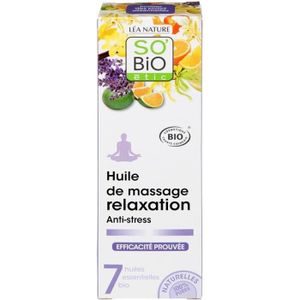HUILE - LAIT MASSAGE SOBIO Huile de massage relaxation - Bio - 100 ml - Anti-stresse