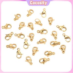 Lot De 5 Fermoirs à Double Ouverture Pour Colliers – En Acier Argenté – Style Moderne – Neuf