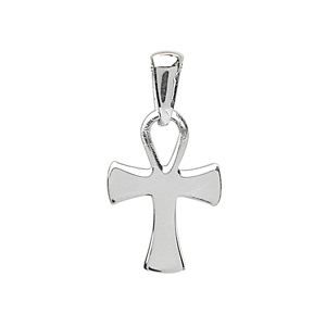 Bijoux Unisexe Pendentif Croix Egyptienne 27 mm Argent Massif