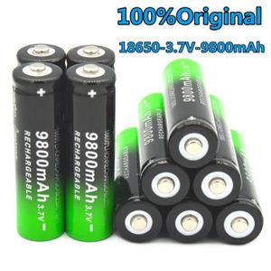 PILES 2 Piles Accus Batteries Rechargeables 18650 3.7V 9
