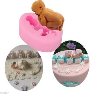 Moule En Silicone Pate A Sucre 3d Bebe Cdiscount