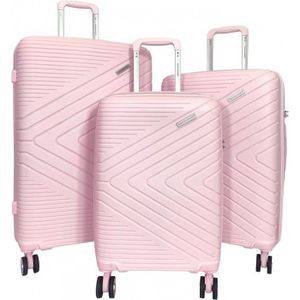 SET DE VALISES Set de 3 valises 55cm-65cm-75cm Synthétique ROSE P