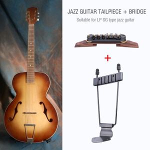 KIT OUTILS - PIÈCES Dioche Partie de guitare Pont de Base en Palissandre pour Guitare à 6 Cordes, Pont de Base en Palissandre avec instruments outils
