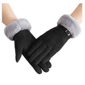 Gants d'hiver doux gants thermiques en tricot à écran tactile unisexe  mitaine coupe-vent par temps froid pour la course Gris-noir - Cdiscount  Prêt-à-Porter