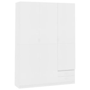 Armoire De Rangement De Jardin Avec 2 Portes Et 3 Etagere Noir