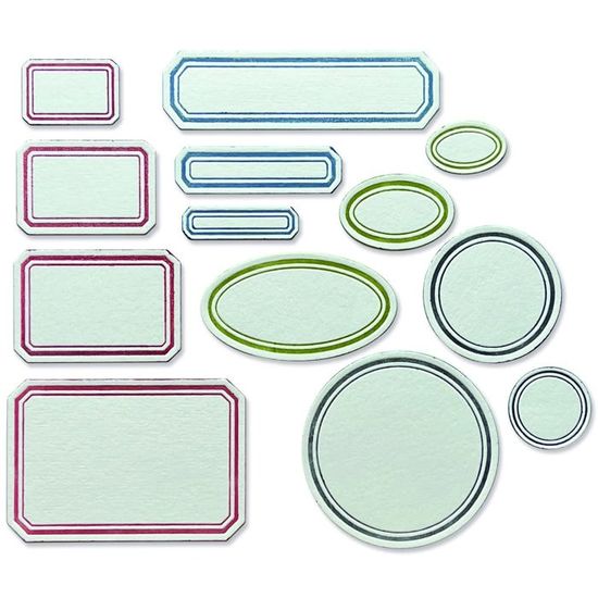 Sizzix Set di Fustelle Thinlits 65 pz Alfanumerico Maiuscolo
