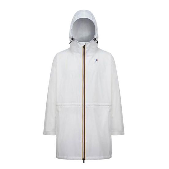 Coupe-Vent Long Blanc Unisexe K-WAY Le Vrai Elysees Blanc - Main Image