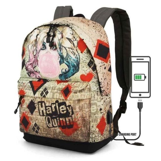 Harley Quinn Cartable 42x30x20 Cdiscount Bagagerie Maroquinerie