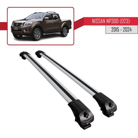 Barres De Toit Pour Nissan Note (E11) 2004-2012 - Modèle ACE-4 Gris Aluminium - Porte-Bagages 75kg