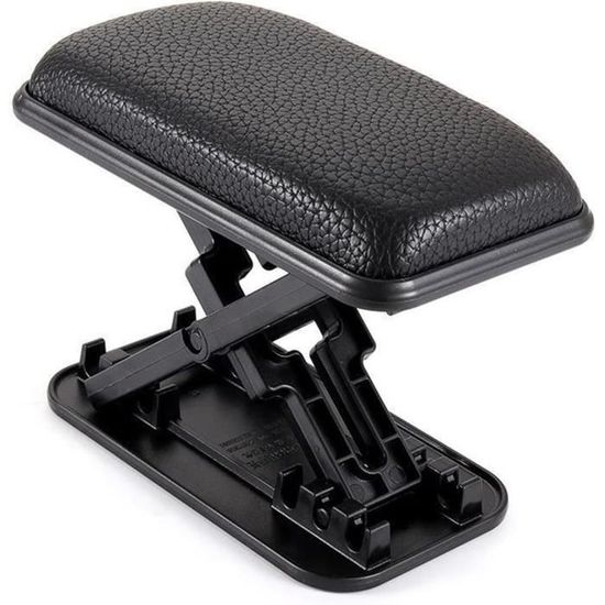 Ziciner Coussin d'accoudoir de console centrale de voiture en cuir synthétique imperméable pour siège de voiture, housse de protection universelle de
