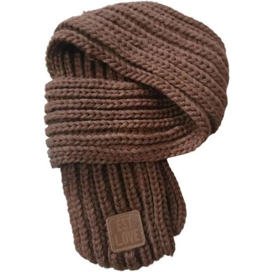 Echarpe en coton d'automne et d'hiver pour bébé - Blanc - Coupe-vent et