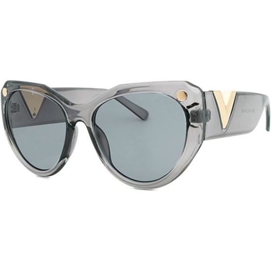 Lunettes De Soleil Femmes Vintage - Monture Monobloc, Verres Miroir Dégradé UV400 - Largeur Verres 60 Mm, Hauteur 55 Mm - 1