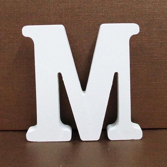 takestop lettres alphabet lettre k en bois blanc h 11 cm pour décoration mariage anniversaire Promesse Arredo Casa Wedding 