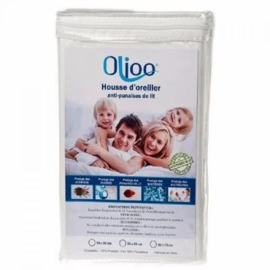 23 x 14 cm Allersoft Protection de Coussin Anti-acariens et Anti-punaises de Lit 100/ /% Coton