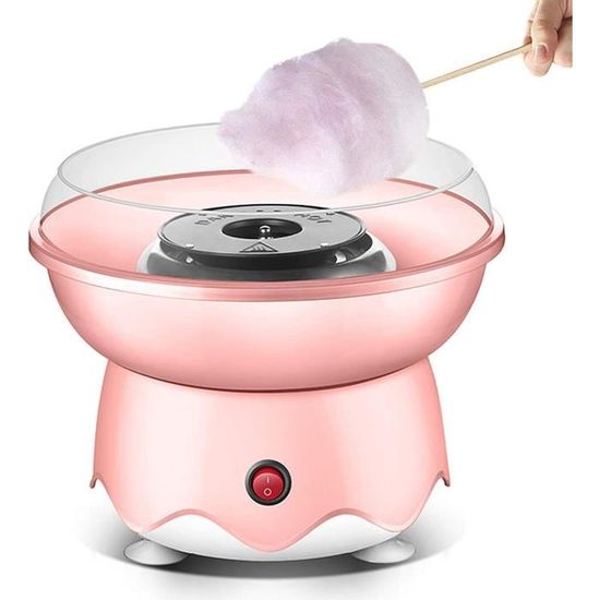 Machine à Barbe à Papa 500W Rétro Rose – 2 Min Chrono ! – Super Cadeau Anniversaire Enfants & Fêtes