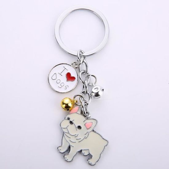 2 Breloques Miroir Voiture Bouledogue Français - Déco Mignonne Et Personnalisable