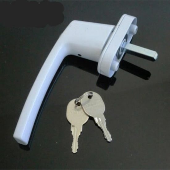Poignée de fenêtre à battant noire en alliage d'aluminium Upvc poignées de quincaillerie de porte Poignée de fenêtre à battant noire en alliage d'aluminium Upvc poignées de quincaillerie de porte