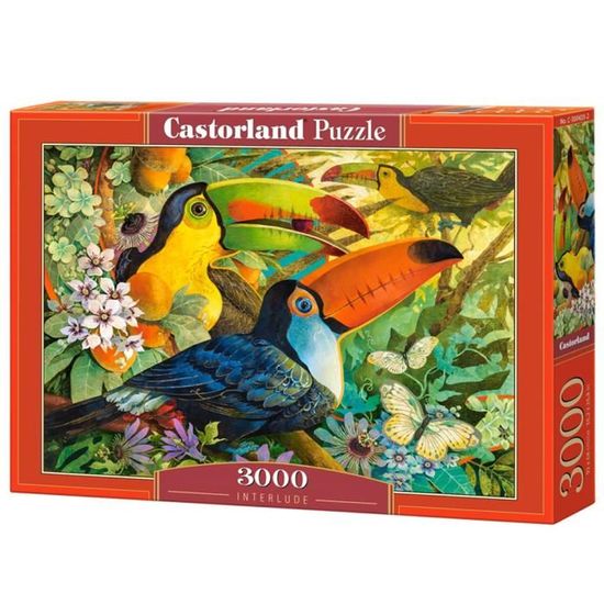 Puzzle 3000 pièces - CASTORLAND - Toucans de la forêt Amazonienne - Niveau difficile - 15 ans et plus