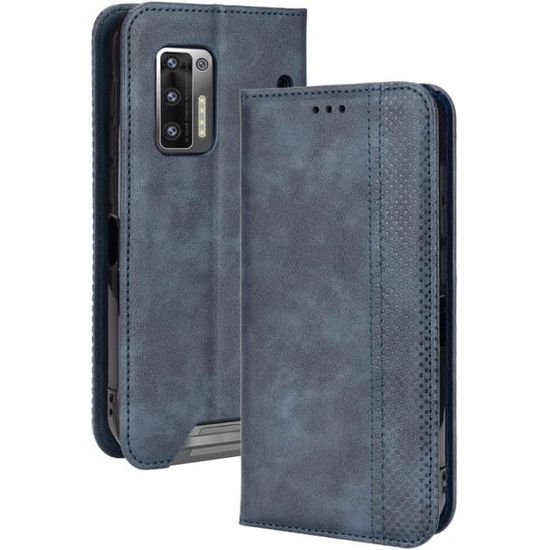 Housse étui Portefeuille Pour Doogee S40 - Similicuir Marron - Rabat Et Pare-chocs