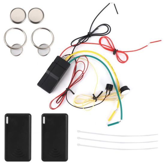 Système D'Antidémarrage Voiture Sans Fil - Alarme Intelligente Avec Coupure De Circuit, Télécommande, Installation Facile 12V