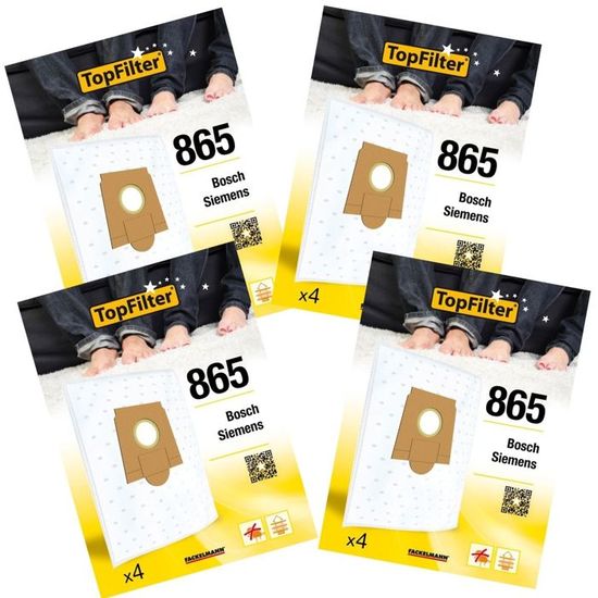 Lot De 4 Sacs Aspirateur Ide Line Et Trisa Topfilter Premium à Prix