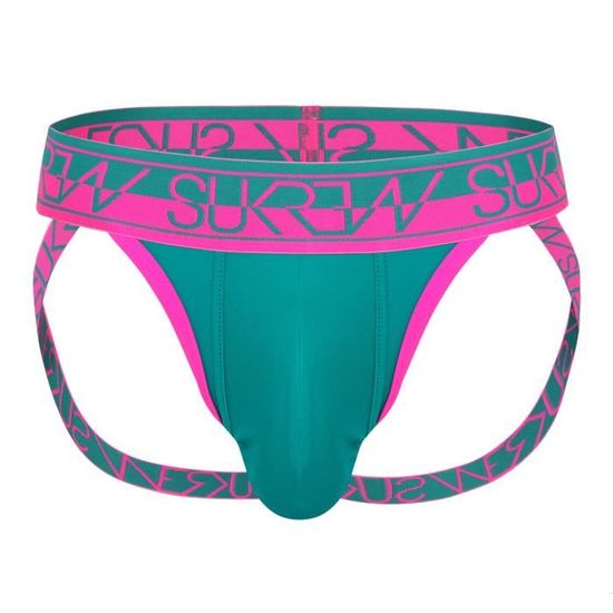String Homme Bubble Thong Cortado - Polyamide Brillant - Taille Basse - Couleur Café Bronze - Taille Unique