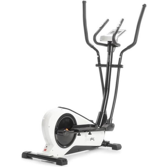 Vélo d'appartement SportPlus SP-ET-9600-W-iE avec 24 programmes d'entraînement, inertie de 17 kg, capteurs de pouls, jusqu'à 150 kg 