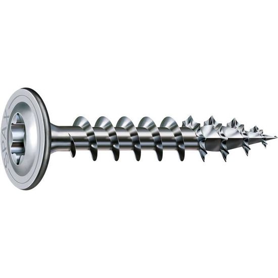 50 Viti SPAX T-STAR Plus 8x200mm - Per Legno, Testa Piatta, Filettatura Parziale, 4CUT - Foto 7