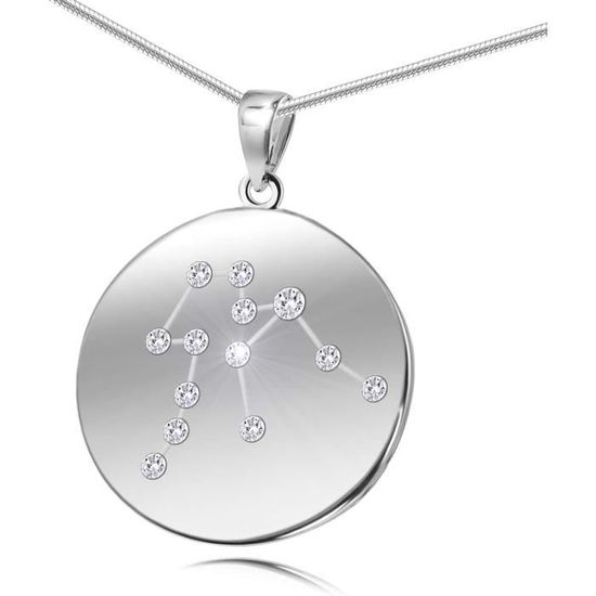 COLLIER DOUBLE RANGS PETITE PASTILLE ET POMPON - COLLIERS ARGENT 925