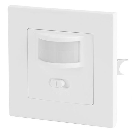 Interrupteur Capteur De Mouvement PIR - Pour Éclairage LED Et Économie D'Énergie, Détection 3-8 M, Temporisation 45s, Installation Murale 86x86 Mm