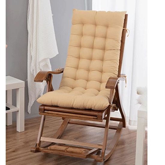 Coussin Chaise Longue Épaissi - Antidérapant - Pour Jardin, Terrasse - 170x53cm - Lavable