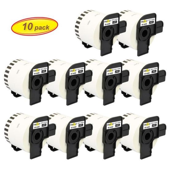 2 Rouleaux D'étiquettes Continues DK-22214 12mm Pour Brother QL - Compatible QL-500, QL-700, QL-1050 Et Autres