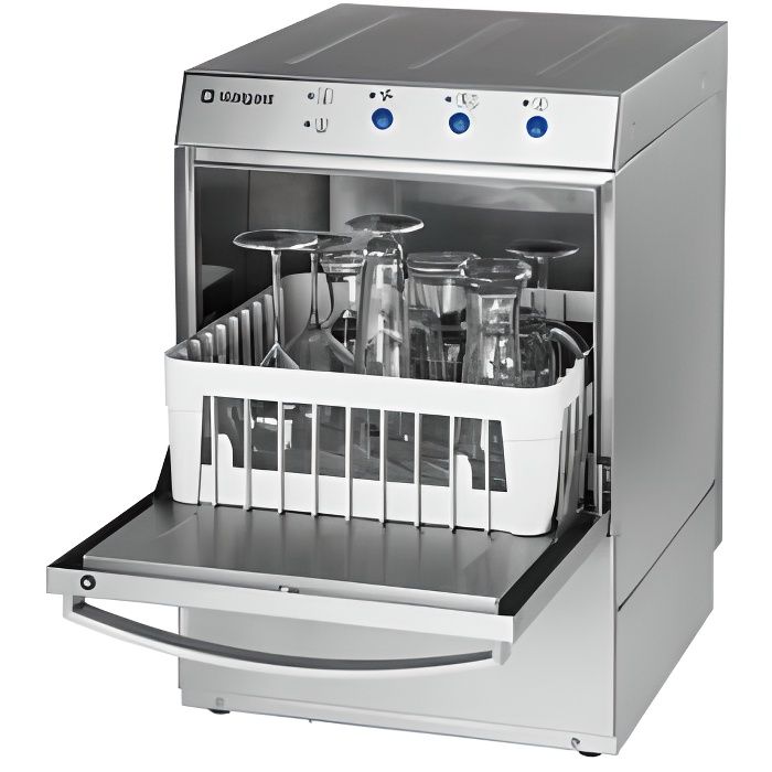 Lave verre inox professionnel avec doseur de liquide de lavage 350 x 350