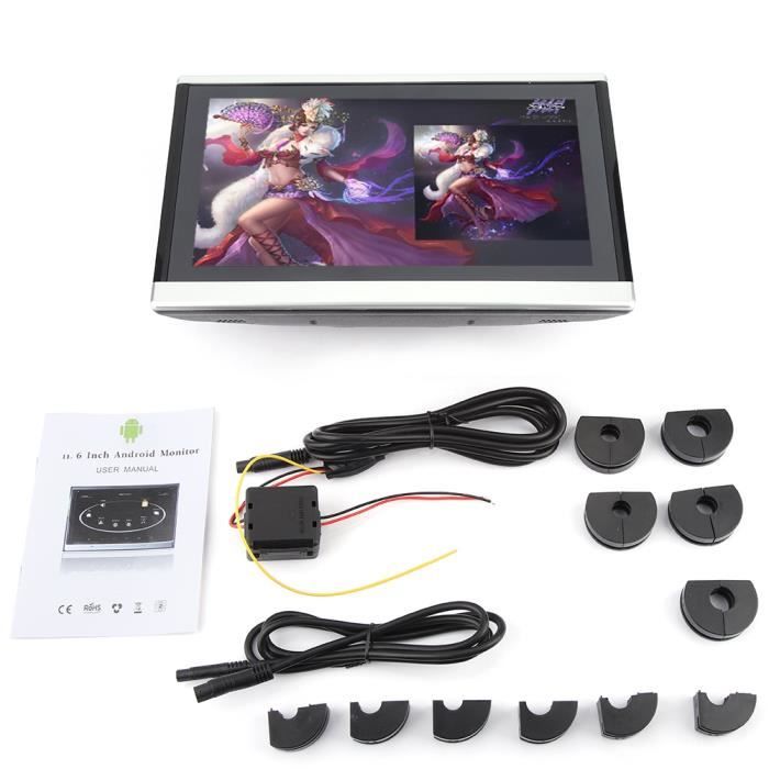 LANQI 10,1 pouces HD Lecteur DVD portable appui-tête moniteur d'oreiller numérique