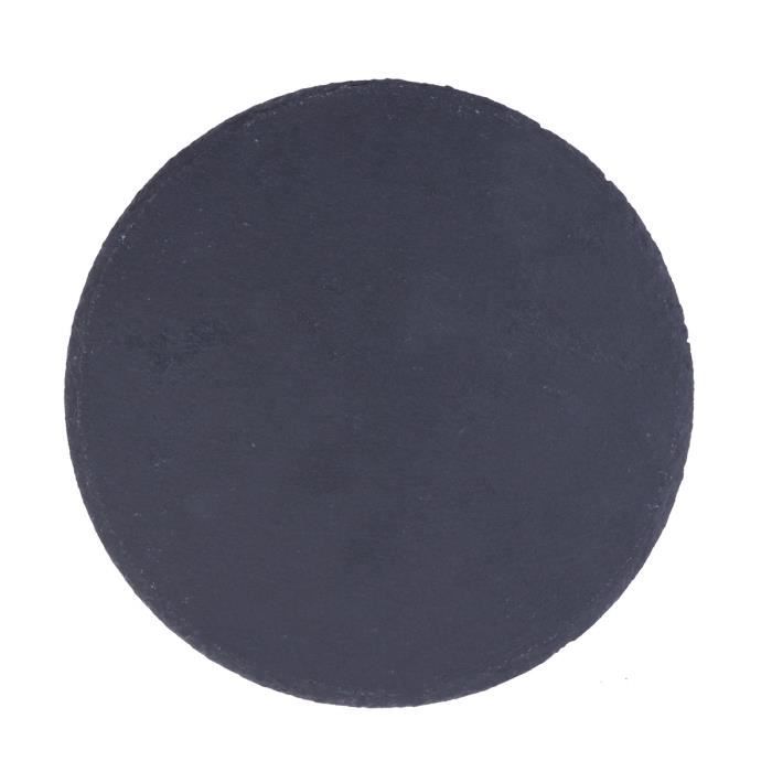 1 Pc Naturel Ardoise Plaque De Sécurité Ronde Solide Pierre Gâteau Plateau Fruits pour Pizza Barbecue PLATEAU - PLAT DE SERVICE