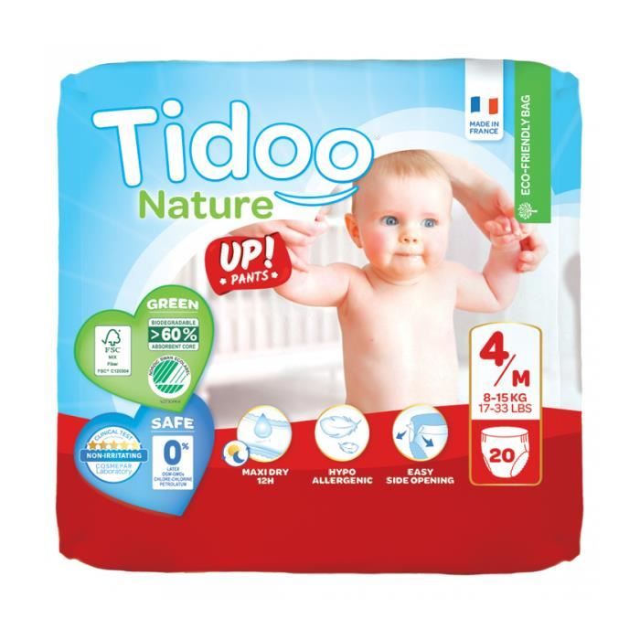 Tidoo Stand Up Culottes d'Apprentissage Taille 4 Maxi 20 culottes