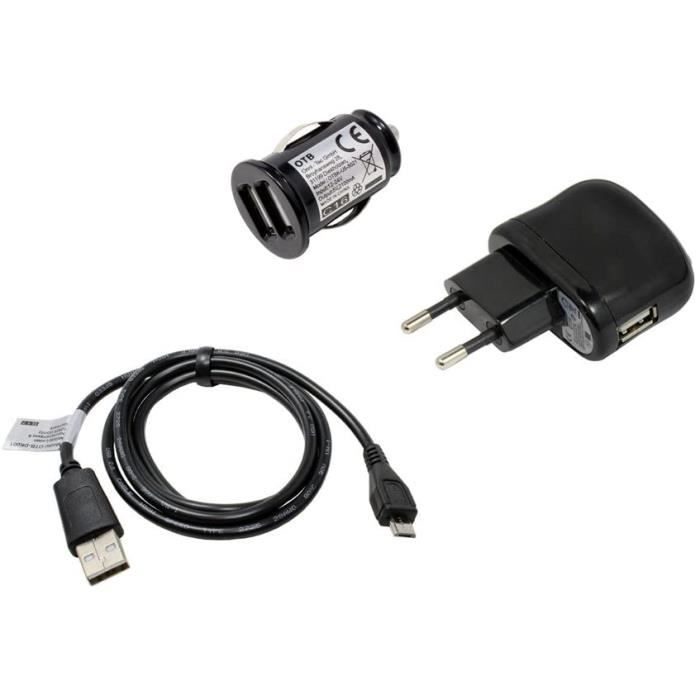 Kobo Libra H20 Set de Charge, Adaptateur Secteur, câble USB, Adaptateur Allume-Cigare, Micro-USB, 2100mA783