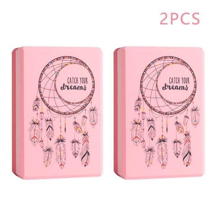 Exercise Fitness Yoga Blocs Coussin de traversin en mousse EVA Gym Training 2PCS @sueyeuwdi11
