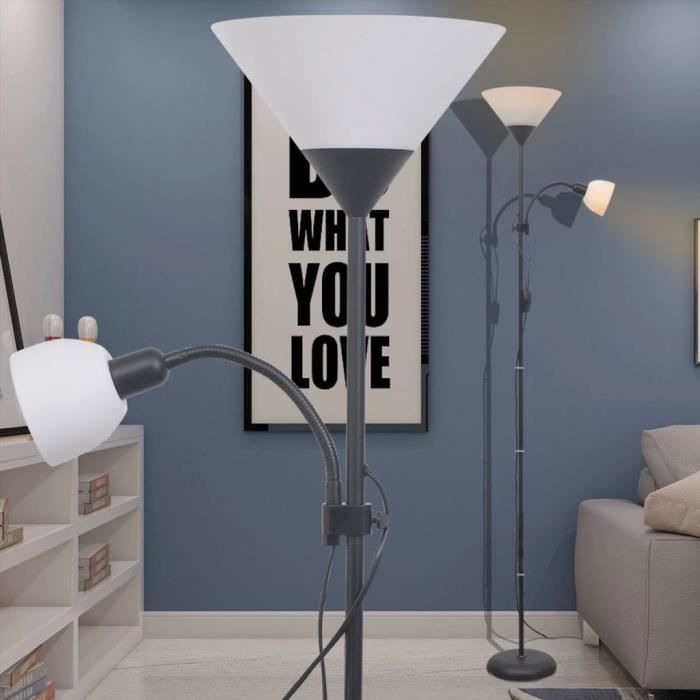 Lampadaire pour Salon 180x22,5cm Noir -PAI