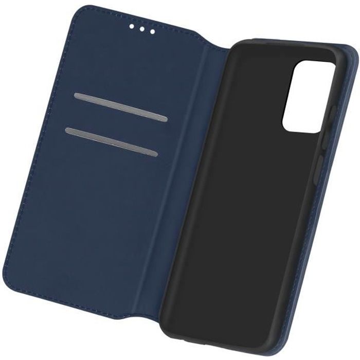 Housse Galaxy A52 et A52s Étui Folio Portefeuille Fonction Support bleu
