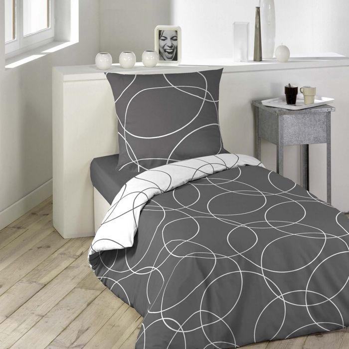 CDaffaires parure 2 p. 140 x 200 cm microfibre imprimee allover elton