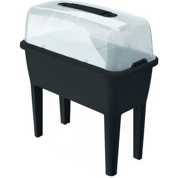 PROSPERPLAST Serre chassis sur pieds - H 820 mm - Gris anthracite